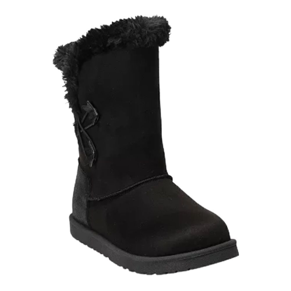 SO Elenaa Star Girls Faux-Fur Winter Boots Faux Suede Size 2 New